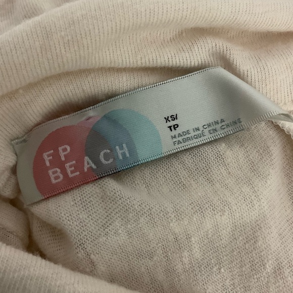 FREE People Beach Linen Puff Sleeve Mini Dress XS - Picture 7 of 11